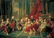 Louis Michel van Loo Philip V of Spain and his family oil painting reproduction
